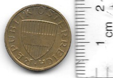 1981 Austria 50 Groschen Flag & Flowers Coin Circulated Ungraded Coin KM#2885