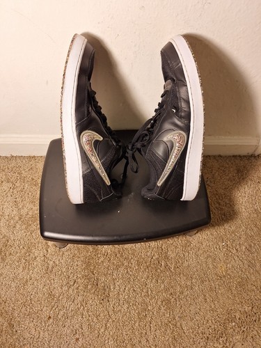 Size 13 - Nike Court Vision Premium Low Black Clear - Picture 2 of 5