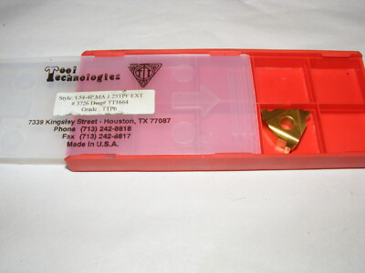 1 - Tool Technologies L54-4P MA 1.25TPF EXT 3726 TT1664  Carbide Insert (HOU)