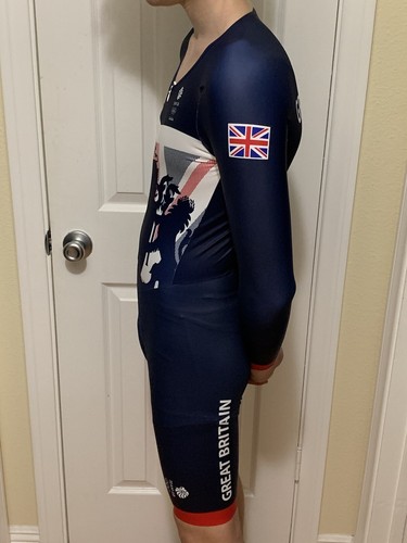 Team GB Great Britain Speedsuit Cycling Bodyskin RIO OLYMPICS L/s Body Paint - Picture 2 of 3