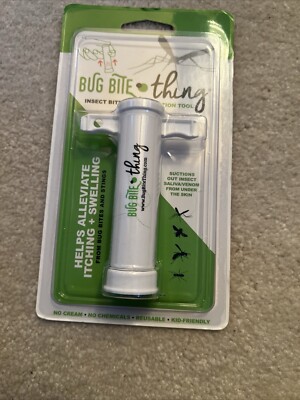 Bug Bite Thing Chemical Free Sting Suction Tools- White SKU11 MADE in Denmark