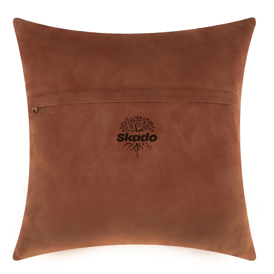 Наволочка чехол замши кожаный плед подушка чехол воловья кожа диван Car18x18 - Изображение 3 из 4