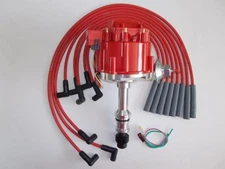 OLDSMOBILE 260 307 350 403 455 RED HEI DISTRIBUTOR + 8mm SPARK PLUG WIRES USA