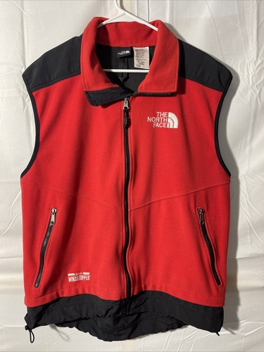 Mens Gore Windstopper Vest Red Pockets 