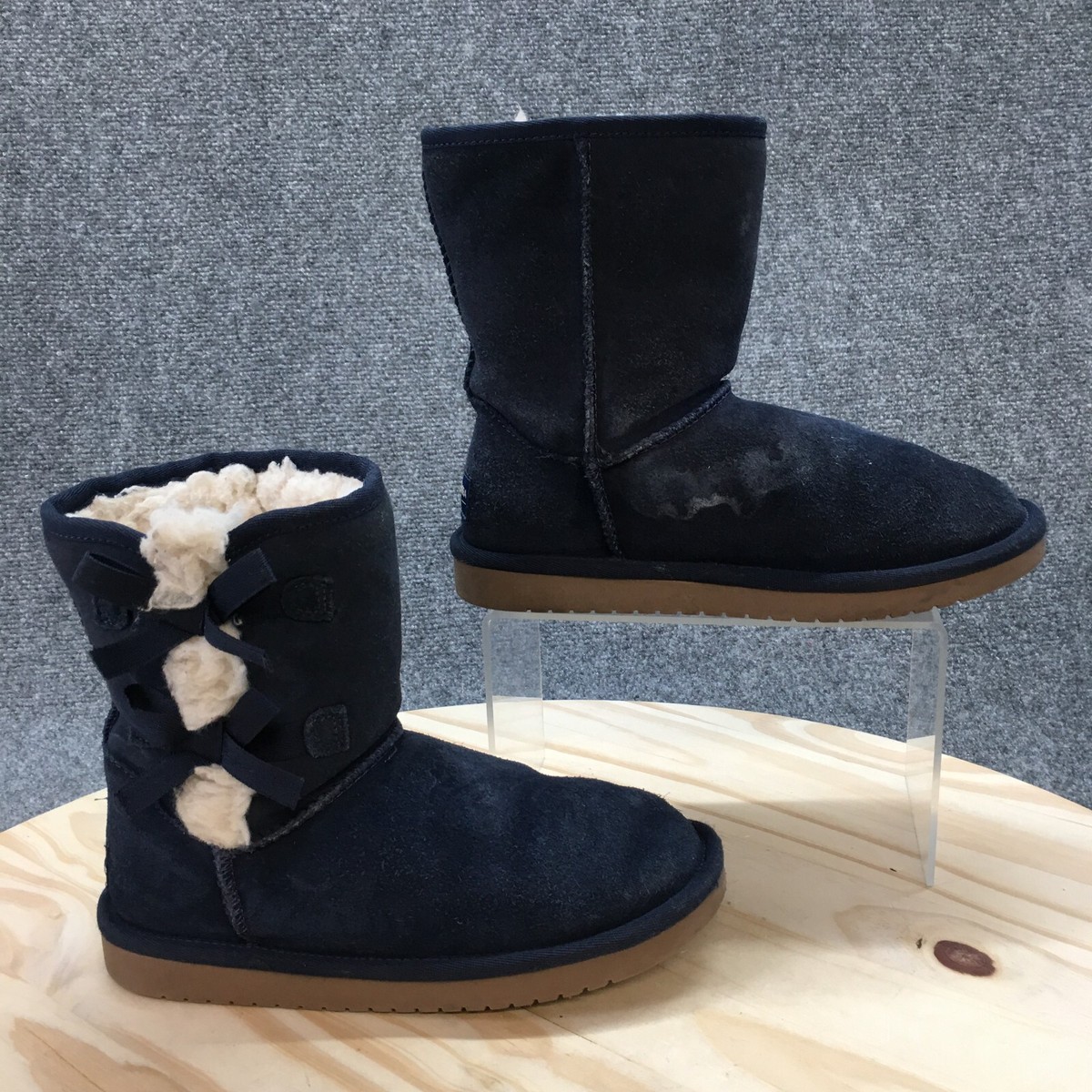 Koolaburra By UGG Boots Youth Victoria Short Shearling Blue