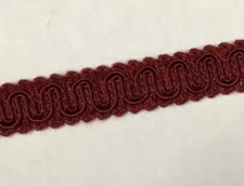 HJ16 Upholstery Scroll Braid Trim French Lamp Lace Gimp 1/2" 18 yards