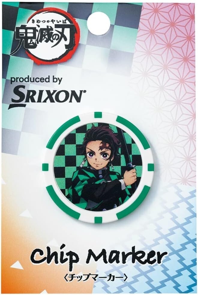 DUNLOP SRIXON Demon Slayer Golf Tip Marker GGF-07114 3 Colors 1.5