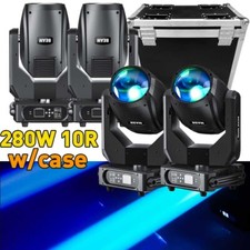 280W 10R Beam Moving Head Stage Light RGBW Gobo Spot Lighting DJ Disco DMX Case