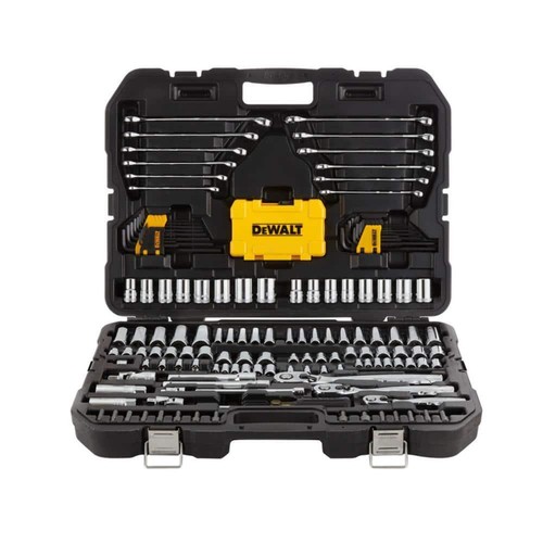 DEWALT Durable Metric/SAE Mechanics Tool Set in Silver w/ Hard Shell Case 168 PC - Picture 7 of 7