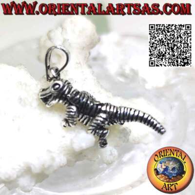 925 Silber Anhänger  Dinosaurier T-Rex (Tyrannosaurus rex) dreidimensional Mob