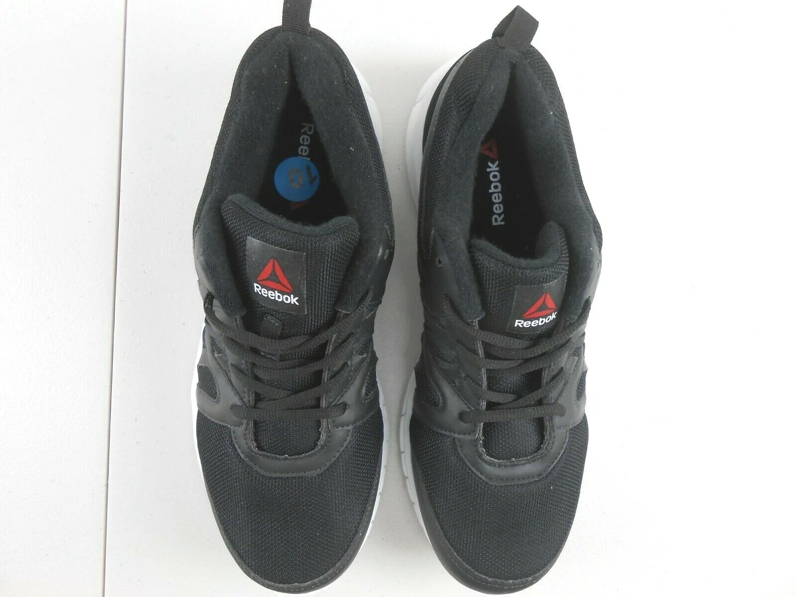 Reebok Men's Run Supreme Athletic Training Lace Up Sneaker Legend Black Sz 10