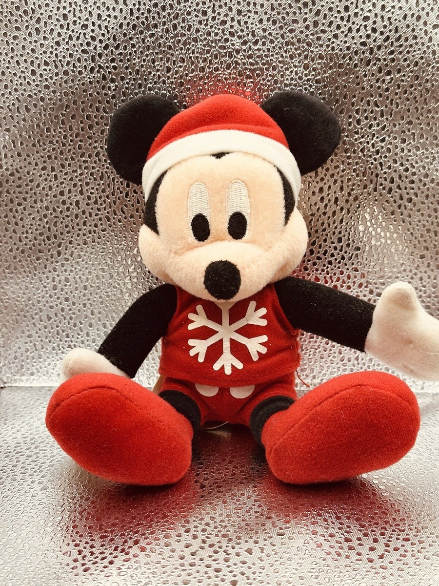 Disney Mickey Mouse Character Stuffed Toy With Snowflake Top for