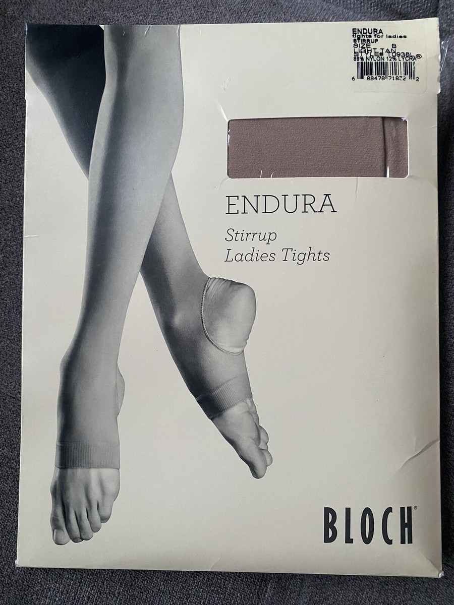 NEW Bloch Women's Endura Stirrup Ladies Dance Tights Light Tan