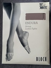 NEW Bloch Women's Endura Stirrup Ladies Dance Tights Light Tan Size B NIP