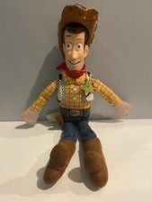 Disney Store Toy Story Sheriff Woody 11" Plush Doll With Vinyl Head see photos 