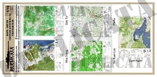 Diorama Accessory - 1/16 (120mm) Maps - South Vietnam (Central) #2 - Vietnam War