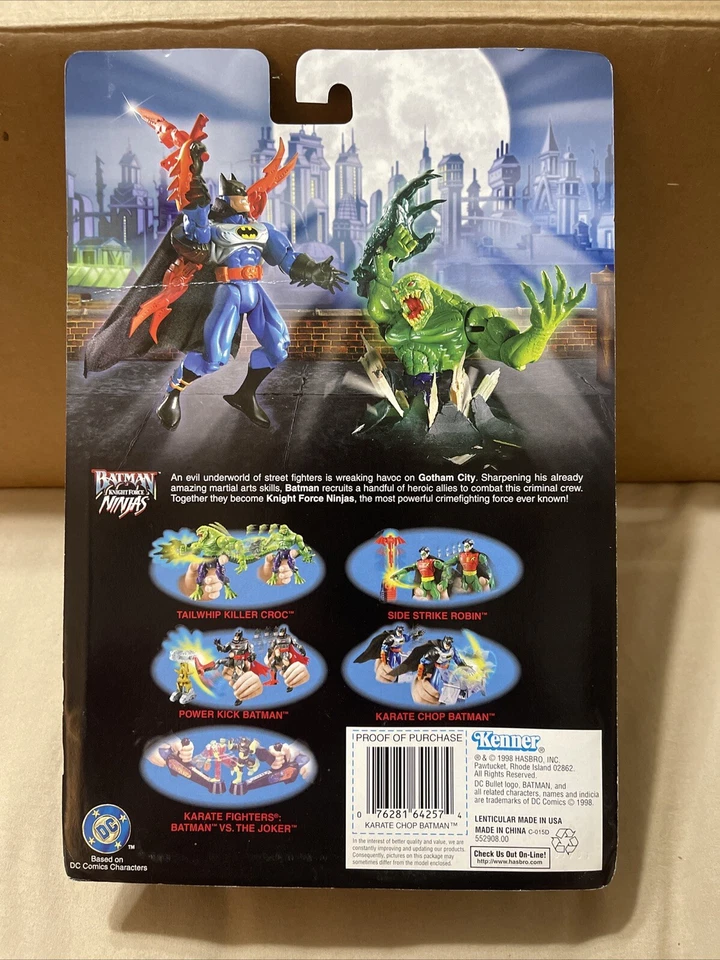 НОВАЯ ФИГУРКА БЭТМЕНА NIGHT FORCE НИНДЗЯ С ЭКШН-ФИГУРКОЙ КАРАТЭ CHOP KENNER 1998! S36 - Изображение 2 из 2