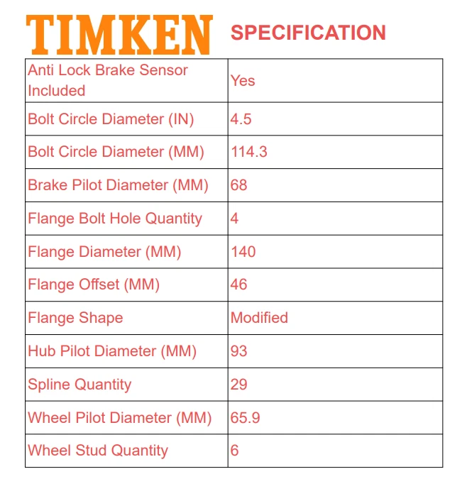 2 подшипника ступицы переднего колеса TIMKEN для 05–18 Frontier Xterra Equator Pathfinder - Изображение 3 из 4