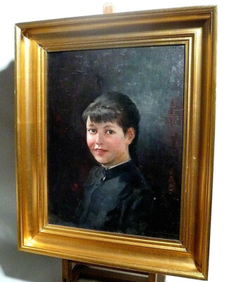 Porträt Mädchen Frau A. Andersen - Lundby 1841 - 1923 München