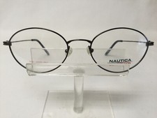 New Old Stock Nautica Eyeglasses Competition E Oval Dark Gunmetal