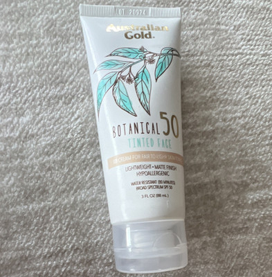 Australian Gold Botanical Tinted Face SPF 50 Broad Spectrum Matte 3 fl oz