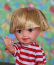 Muñeca Rubia Tommy Barbie Hermano Ojos Azules 4 pulgadas + Conjunto Pantalones Cortos Top Zapatos JustDBx