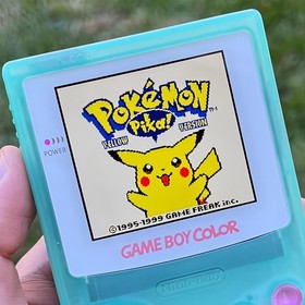 Green Gold Silver Blue Yellow Red Crystal FOR Nintend GBC Game Boy Color Console