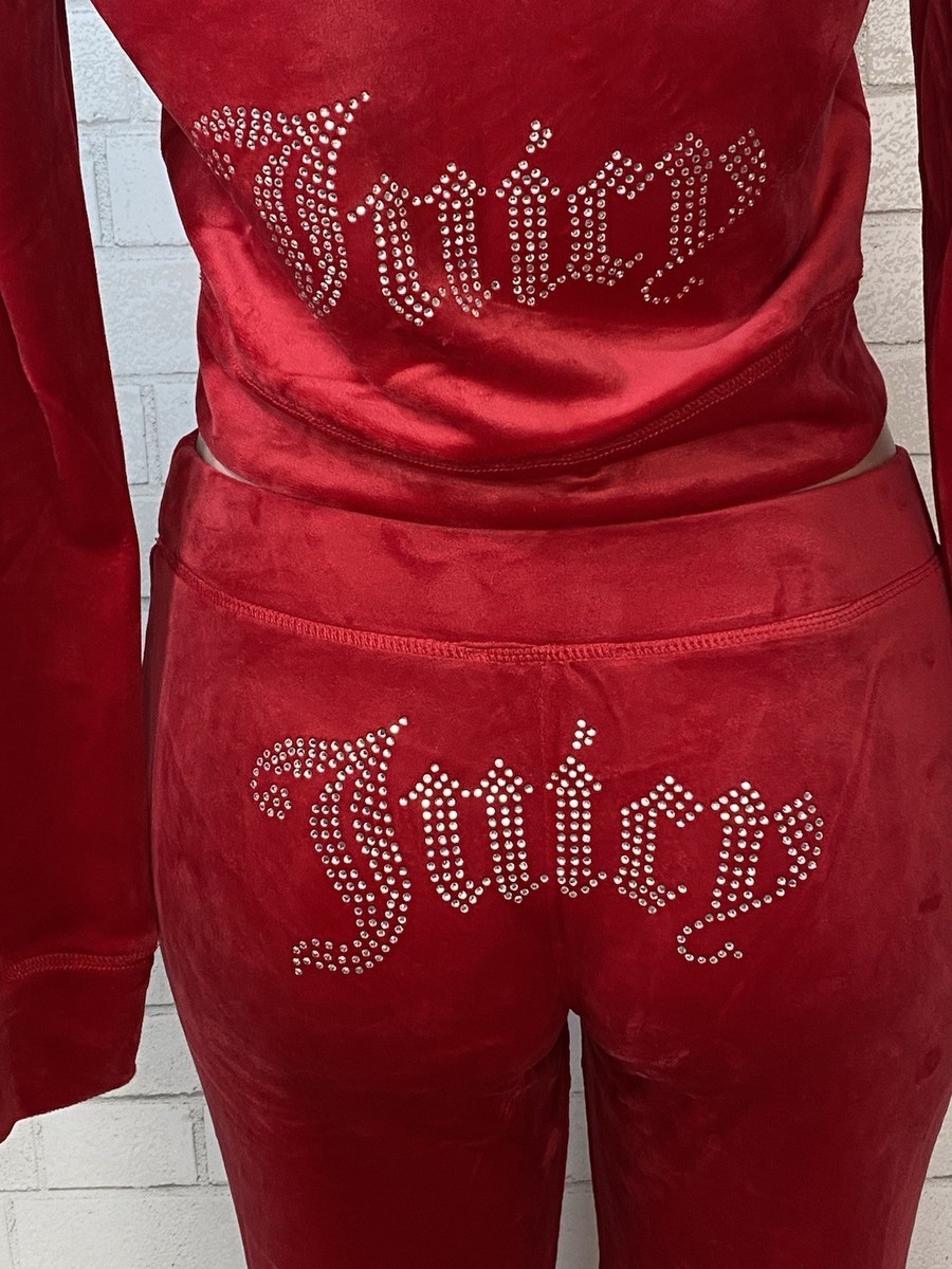 Juicy Couture Velvet Rasberry Red Hat NWT / Y2K / HTF Juicy Couture Los Angeles Hat & Scarf Gift Set Pink And Gray  main image 2