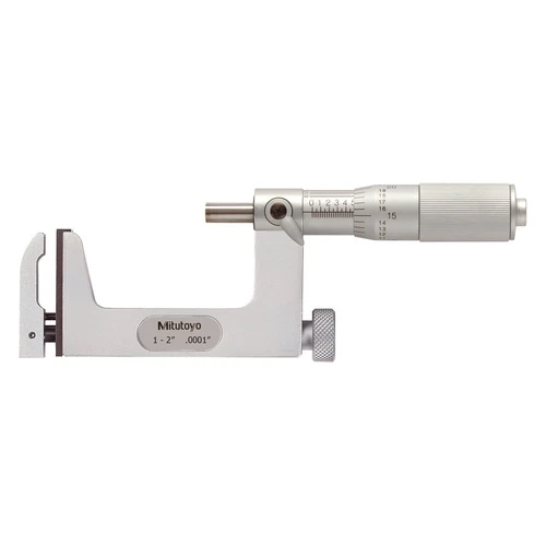 Mitutoyo® 117 Series™ 1 to 2" SAE Mechanical Interchangeable Anvil Type Uni-Mike