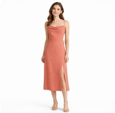 BHLDN THE Remy Cowl Neck Midi Dress Gown Sedona Sz 4 Bridesmaid Wedding NWT
