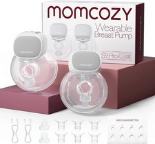 Momcozy S9 Pro Upgraded Wearable Breast Pump, Hands-Free Design Grey S1-6