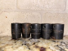 5 Snap-on 38 Drive Sae Magnetic Socket Set 516-916 Usa Made Mfim Series