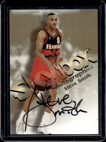 1998-99 Skybox x Premium Steve Smith Autographics Auto Clippers Hawks