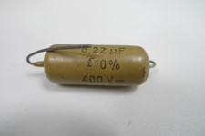 Mullard Mustard Capacitor  0.22uf  400v DC 10%