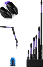 Magnetic screwdriver set，upgraded high hardness and strong One Size, Black 