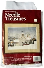 Counted Cross Stitch Kit Needle Treasures Yankee Ingenuity Open and Started DIY