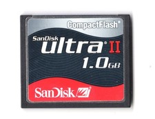 DENTED SanDisk Ultra II 1GB CF Compact Flash Camera Memory Card