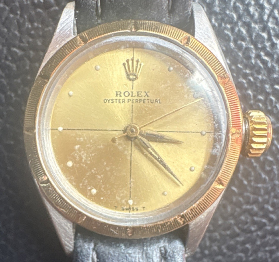 Vintage 1960’s Rolex Oyster Zephyr Perpetual Gold Dial Swiss
