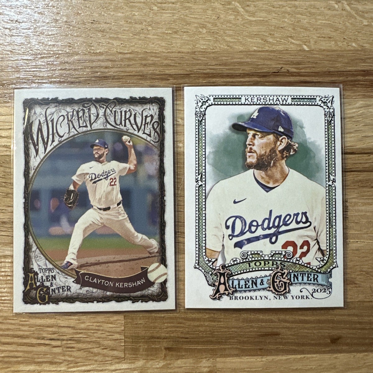 AMERICAN TRANSFERS カウガール 40s ビンテージ転写紙 2025 Topps Allen & Ginter Wicked Curves WC-7 Clayton Kershaw