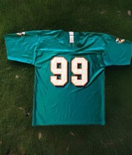 Vintage Miami Dolphins Jason Taylor NFL Jersey Away Trikot Shirt 