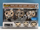 Funko Pop ! THE OFFICE - MICHAEL DWIGHT JIM #3PK SIGNED COA AUTHENTICATED