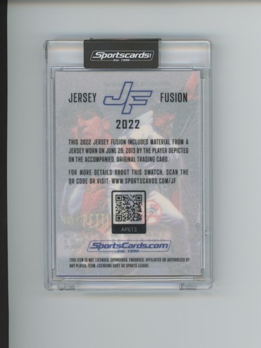 2022 Jersey Fusion Andy Pettitte Game-Used Jersey Swatch Relic Scratched Mag - Bild 2 von 2