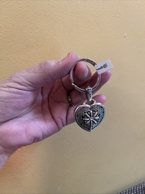 Brighton NWT Floral Heart Keychain