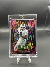 2025 Panini Select Matthew Golden RC #66 Purple Prizm Shock /699 Packers