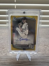 2025 Bowman Draft Chrome Yellow Refractor 1st Auto Cooper Flemming #CPA-CF /75