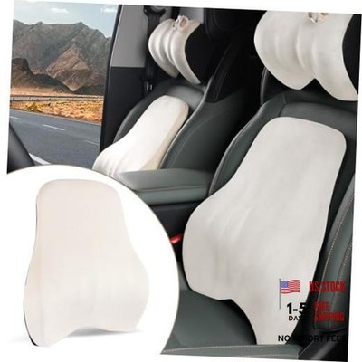 1Pcs Lumbar Support Pillow Multi-Functional Back Cushion For Car,Office White