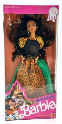 1991 DotW Spanish Barbie Puppe / Dolls of the World Fiesta / Mattel 4963, NrfB