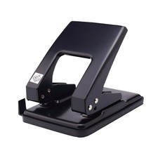 Image of Double Hole Punch Aluminum Alloy Binder Punch for File Crafts Studio Work