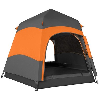 Doppellagiges Instant Pop Up Zelt mit Rainfly, tragbarer Campingunterstand mit Nähen