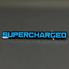 1pc Supercharged 3d Acrylic Badge - Car Truck Emblem Fender Sticker 1pc Supercharged 3d Acrylic Badge - Car Truck Emblem Fender Sticker